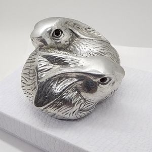 Vintage Arthur Court 1992 Hugging Bunny Rabbits Figurine